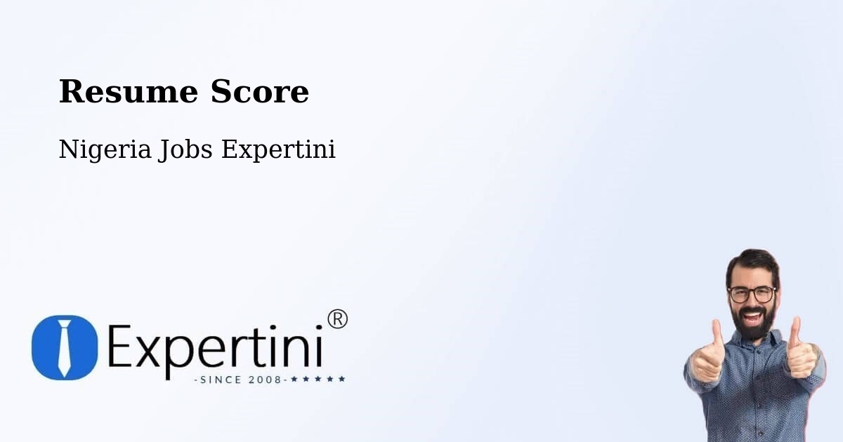 Resume Score & Job Description Match Tool – Ode - Nigeria Jobs Expertini